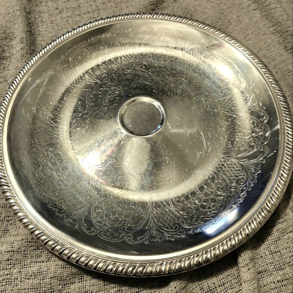 Vintage Eton Silver Plated Serving Platter